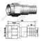 TNC masculino para conector RF LMR300