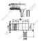 Ângulo direito feminino TNC para o conector RG58 RF