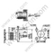 Flange fêmea TNC para o conector RG178 RF