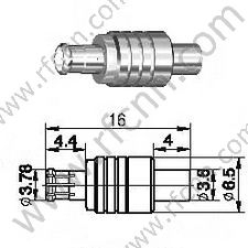 MCX masculino para conector RG405 RF
