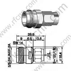 N macho para ssmb macho adaptador de rf