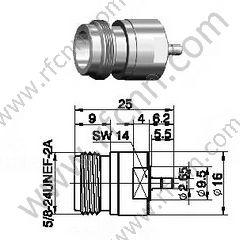 N fêmea para o adaptador de RF masculino SSMB