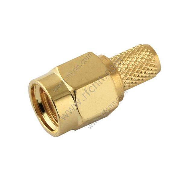 Sma masculino crimp direito para RG58 - Conector RF