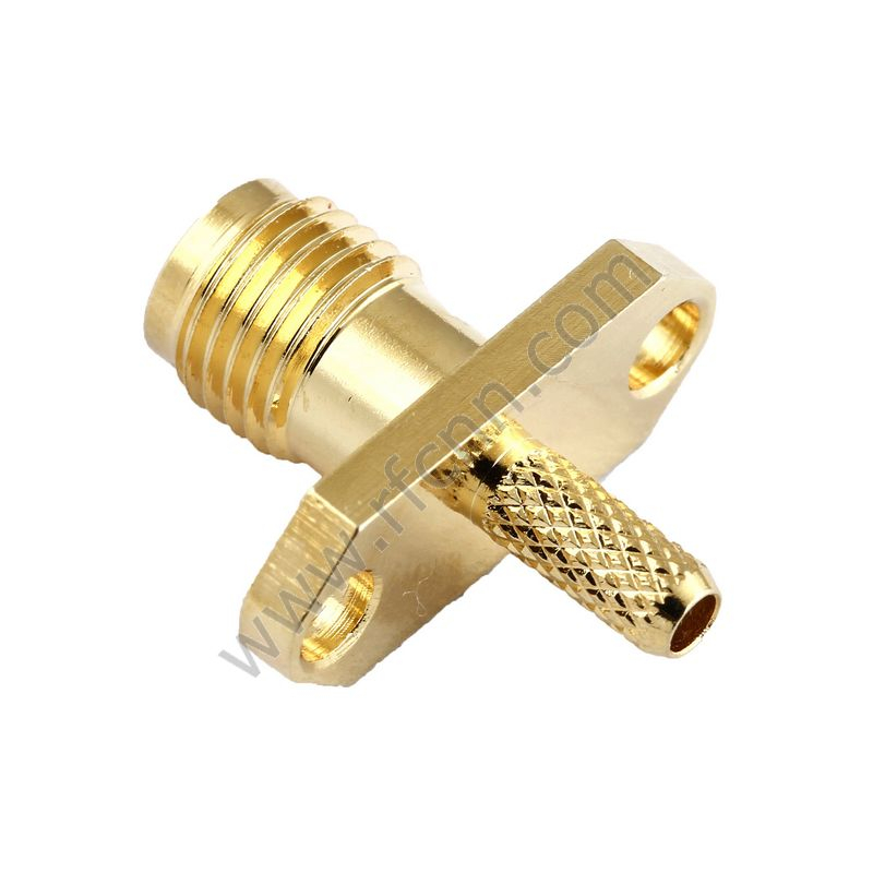 Flange do retângulo do crimp do fêmea de SMA para o conector RG316 RF