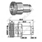 DIN 7/16 feminino para conector RG142 RF