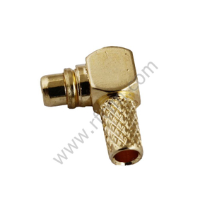 MMCX masculino ângulo direito crimpagem para conector RF RF RG316