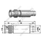 BNC macho para atenuador feminino -attenation 10db