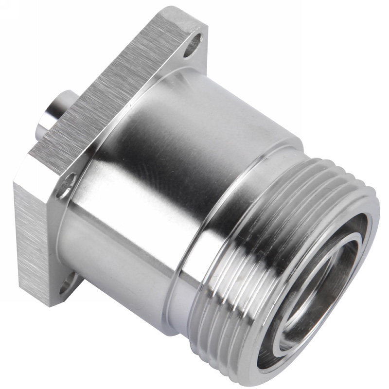 DIN 7/16 flange feminino microstrip conector RF -Flange tipo