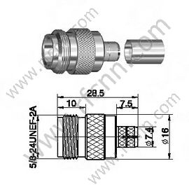 N feminino para conector de RF LMR300