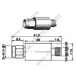 SMA MASCULINA ATENURATOR - ATENUAÇÃO 20DB