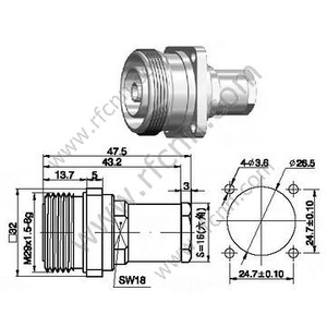 DIN 7/16 Feminino Feminino para 3/8 "Conector RF de Cabo Flexível Super