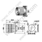 N flange masculino para cabo semi-rígido RG402 RF Conector