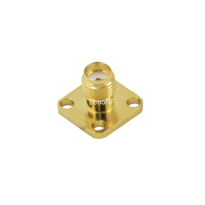 Receptáculo de montagem de flange de jack sma