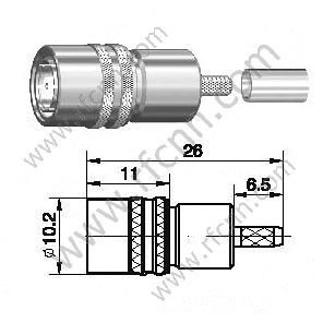 SMZ masculino para conector RG179 RF