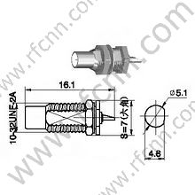 Conector de montagem do painel do Builkhead Feminino do SMC