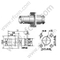Flange de braçadeira feminina BNC para conector RG174 RF