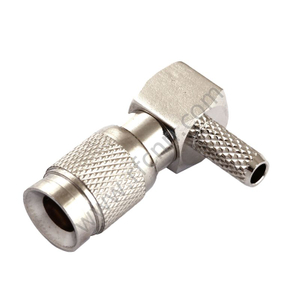 1.0 / 2.3 Ângulo direito Crimping masculino para conector RF BT3002