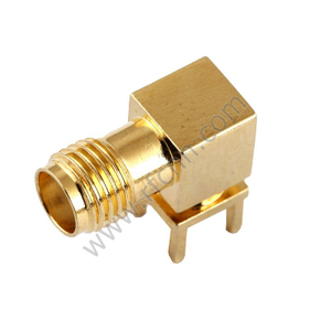 Ângulo direito fêmea de SMA através do furo para o conector de PWB RF