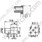 Ângulo direito do direito de MCX para o conector RF do PWB