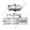 BNC Braçadeira feminina para conector RF RG174