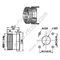 DIN 7/16 Conector de Microstrip Feminino RF