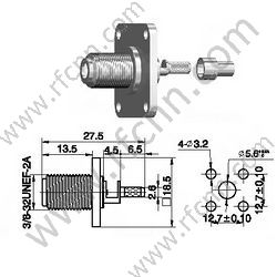 F feminino flange rf conector para rg179