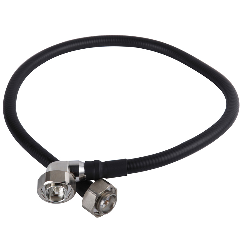 Din masculino ao ângulo direito masculino para 1/2 "Jumper de montagem de cabo superflex