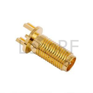 Montagem de borda de polaridade inversa do SMA JACK para conector RF PCB