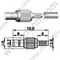 SMB feminino crimp para conector RG174 RF