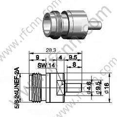 N feminino para ssmb feminino adaptador RF