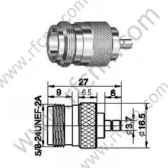 N fêmea para smb adaptador de rf masculino