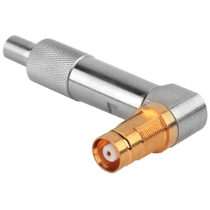 Mini Balun 1.6 / 5.6 L9 Ângulo direito feminino para IDC AWG24 / 26 RF Connector