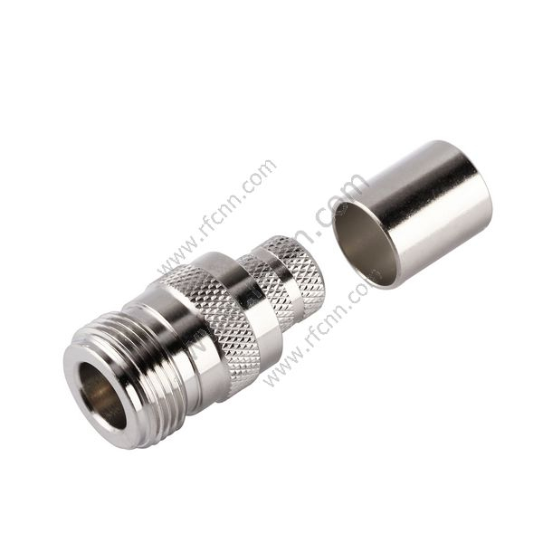 N feminino crimpagem reta para conector de RF LMR400