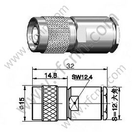 TNC braçadeira masculina para conector RF LMR240