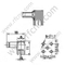 1,0 / 2.3 Ângulo direito feminino para conector RF PCB