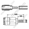 SSMA Masculino Crimp para RG174 RF Connector
